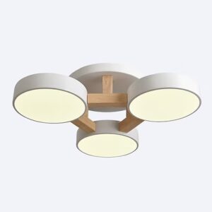 CCT LED DISC CEILING LIGHT WOOD